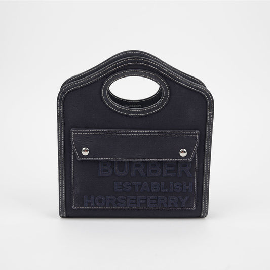 BURBERRY ホスペリ ポケット ミニ トートバッグ 8044176 123899776