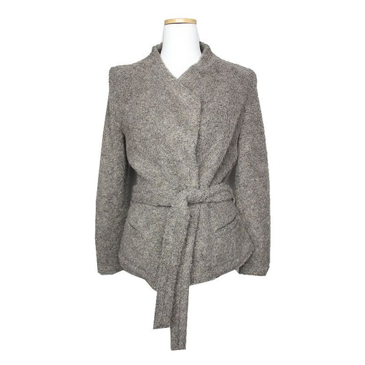 IRO Melange Taupe Boucle Gürteljacke 44 55 124367032