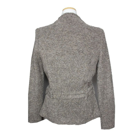 IRO Melange Taupe Boucle Gürteljacke 44 55 124367032