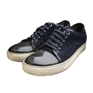 LANVIN Navy Schwarz Khaki Herren Captoe Sneakers 6 124371120
