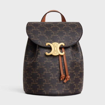 Celine Trionf Canvas Calfskin Bony Backpack 25SS 124374859