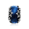Pandora Galaxy Blue & Star Murano Silver Charm 58651301 [P]