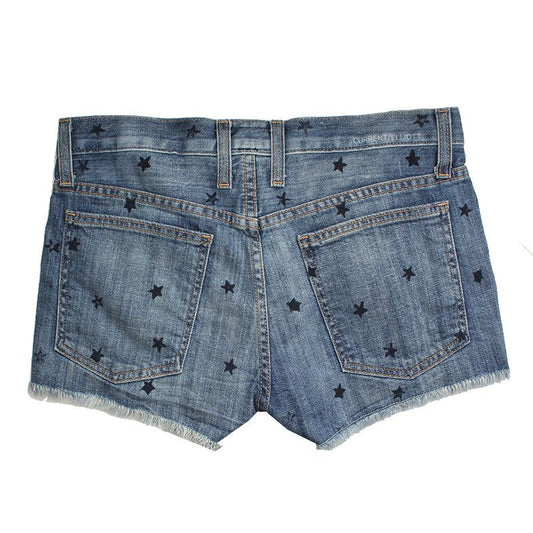 CURRENT/ELLIOTT スター プリント デニム ショートパンツ 55 66 124384152