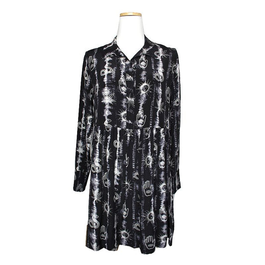 SANDRO Mystic Print Seidenhemdkleid 55 66 124388180