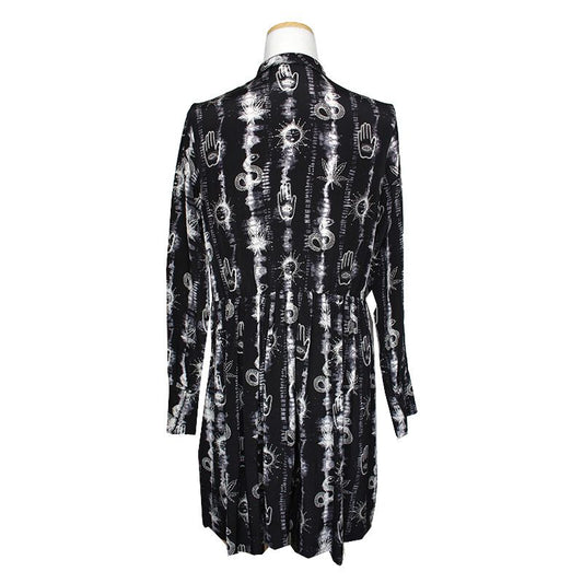 SANDRO Mystic Print Seidenhemdkleid 55 66 124388180