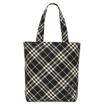 Burberry Vintage Check Tote Shoulder Bag Black Calico 8097720 124399574