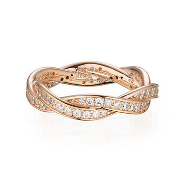 PANDORA Twist of Fate Rose Ring mit Zirkonia 180892CZ 58651372
