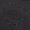 Ganni Drop Shoulder Heart Logo Women's Short Sleeve T-Shirt 124442526 [P]