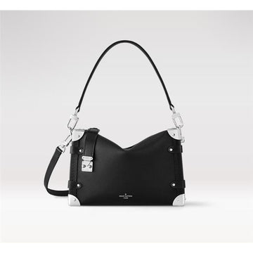 Louis Vuitton Side Trunk MM Shoulder Bag Black M25160 77906429