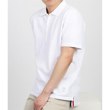 THOM BROWNE Relaxed Fit Centerbag Streifen Kurzarm MJP042A 77851787