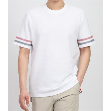 Thom Browne RWB Trimming Short Sleeve T-Shirt White MJS204A 77283410