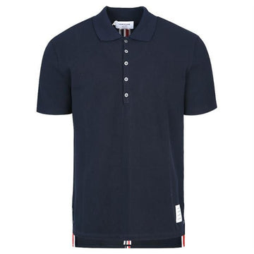 Thom Browne Relaxed Fit Short Sleeve Polo Shirt Navy MJP042A 77183263