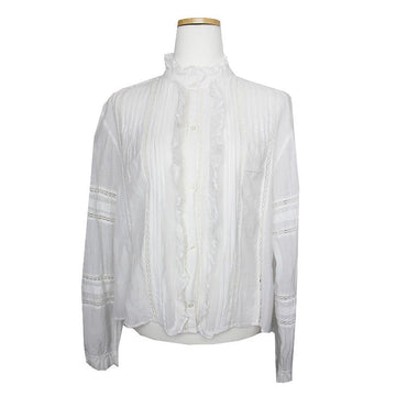 ISABEL MARANT Étoile Weiße Faltenbluse 44, kleine 55 124453095