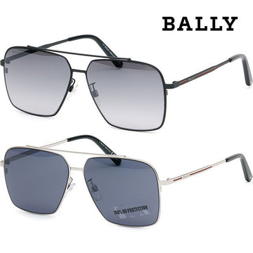 BALLY Sonnenbrille BY0081D Luxus Rechteckige Double-Bridge Metall Rahmen Mode Asian Fit 124497872