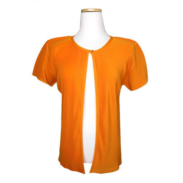 ISSEY MIYAKE Pleats Please Orange Cardigan 5 124508696