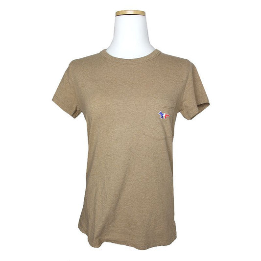 Maison Kitsune Maison Kitsuné Dusty Brown Cotton T-Shirt 44 124511421