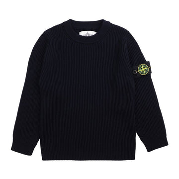 STONE ISLAND Kinder Rippstrick Rundhalsausschnitt Wollpullover V0020 124517245