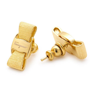 SALVATORE FERRAGAMO [限定品/30個限定] 26FW ボウ レディース ピアス 76 0546 001 0998984 87305270 [P]