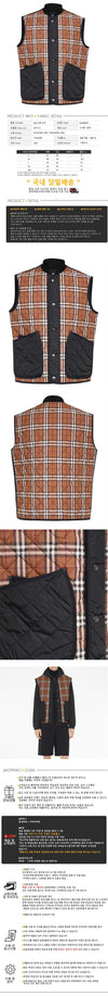 BURBERRY Vintage Check Panel Quilted Vest 162953517 [P]
