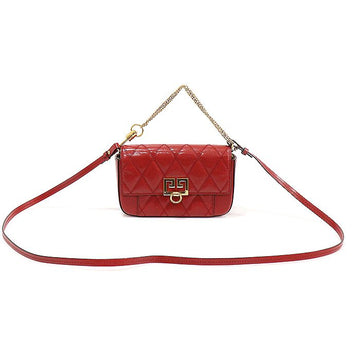 GIVENCHY Rotes Ziegenleder Quilted Mini-Pocket Crossbody Bag 2WAY BB604DB08Z 124590377
