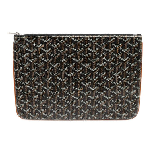 GOYARD APMSENAT2-MM ブラック タン ゴヤディン キャンバス セナ MM クラッチ EP31467GO 124590418