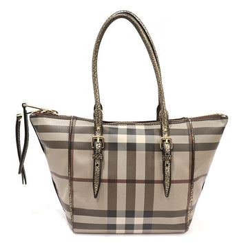 BURBERRY スモッグチェックトートショルダーバッグ 3884124 124590865