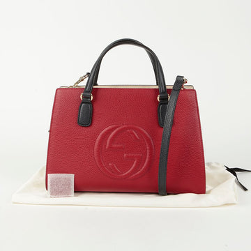 GUCCI 431571 ソーホー トップ ハンドルトート ショルダーバッグ 124498024