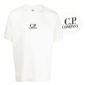 CP COMPANY ロゴプリントショートスリーブホワイト14CMSS183A002246G103 155890177
