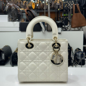DIOR レディ ディオール スモール ホワイト ゴールド M0538 124776237