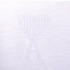 AMI Tone-on-tone Heart Embroidery Short Sleeve T-shirt 724 100 101055485 [P]