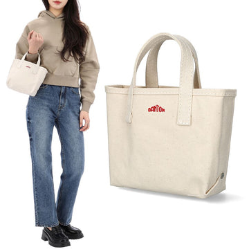 Danton Cotton Canvas Mini Tote Bag VOSGESPETIT ECRU 122222280