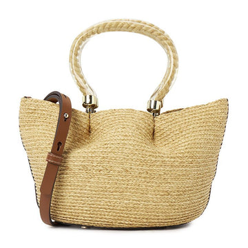 Helen Kaminski Camellia Women's Basket Bag Natural Cuoio 103643393