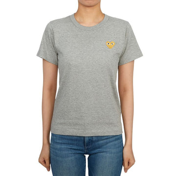 COMME DES GARCONS Frauen T-Shirt mit Gold-Emblem Kurzarm 156578320