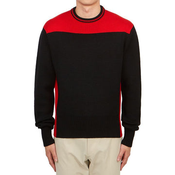 Salvatore Ferragamo Men's Knit 12 2167 NERO RED 0765669 92386169