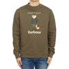 BARBOUR メゾン キツネ メンズ フリース トレーナー MOL0559GN84 65626542 [P]