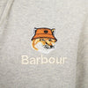 BARBOUR メゾンキツネ フリース フーディ MOL0569GY52 (ユニセックス) 65626543 [P]