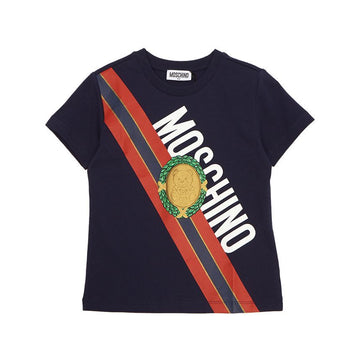 MOSCHINO キッズ 半袖Tシャツ HUM04L LAA23 40016 (大人着用可能) 78650239