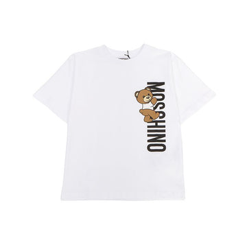 MOSCHINO Kinder T-Shirt HVM03R LAA02 10101 (auch für Erwachsene tragbar) 78467428 [P]