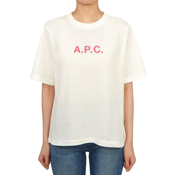 APC Kurzarm-T-Shirt COGAF F26179 AAB BLANC 77056208