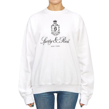 SPORTY & RICH Fleece Sweatshirt CR853WH3 WHITE 76641046