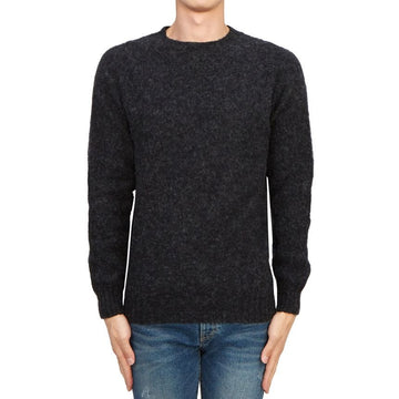 HARLEY OF SCOTLAND HALLORY OF SCOTLAND Shaggy Dog Men’s Knit 7 CHARCOAL M3834 75794563