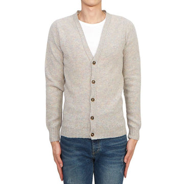 HARLEY OF SCOTLAND Harris Tweed Herren Cardigan UGIE PEARL M3092 3V 75794544