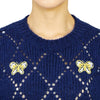ALESSANDRA RICH 女性用半袖ニット FAB3268 K3835 2350 46620481 [P]