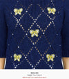 ALESSANDRA RICH 女性用半袖ニット FAB3268 K3835 2350 46620481 [P]
