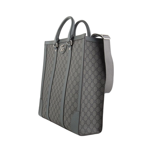 Gucci Grey GG Supreme Canvas Ophidia Medium Document Bag Tote 731793 125072858