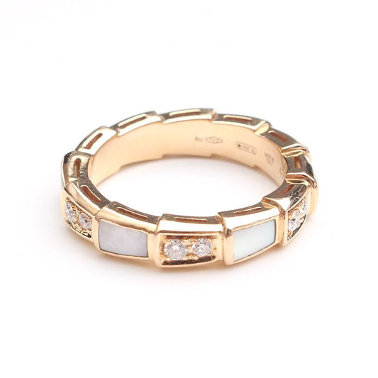 BVLGARI Serpenti Viper Ring in Rose Gold with Diamonds 7 125125020