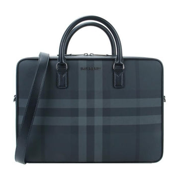 BURBERRY Leder Aktentasche mit Karomuster stamp: 8065338 1 45689270