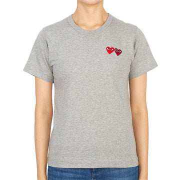 COMME DES GARCONS ダブルワッペン レディース 半袖Tシャツ AZ T225 051 3 93396970