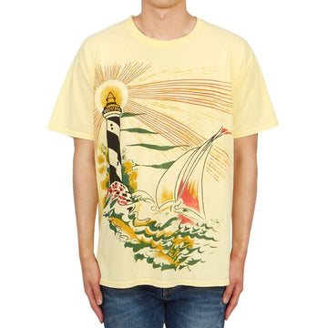 WILD DONKEY Men's Short Sleeve T-Shirt T LIGHTHOUSE ESW SUNFLOWER M 87795595