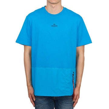 Parajumpers Clint Men's Short Sleeve T-Shirt PMTSRE08 BLUE JEWEL 87795569